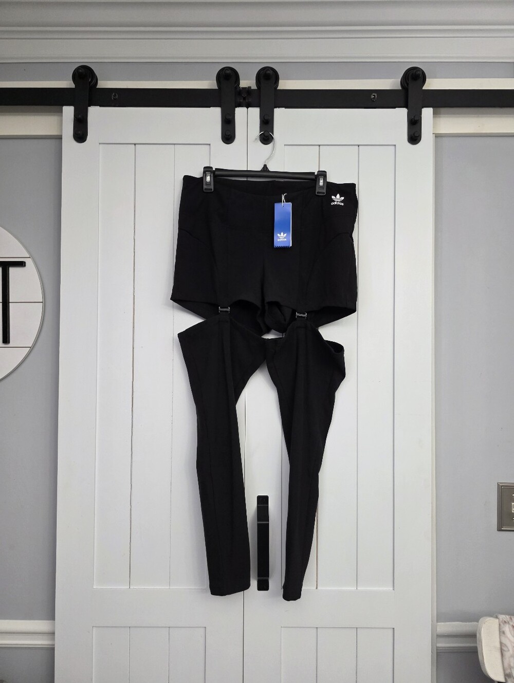 ADIDAS ALWAYS ORIGINAL RIB TWO-IN-ONE TIGHTS. NEW!